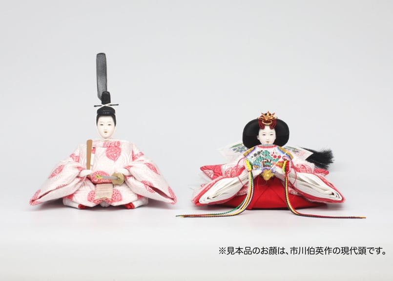 柳三寸親王<正絹 雲立涌松喰鶴丸(白唐紅)/MY3-019> | 望月人形 柳三寸親王<正絹 雲立涌松喰鶴丸(白唐紅)/MY3-019> | 望月人形