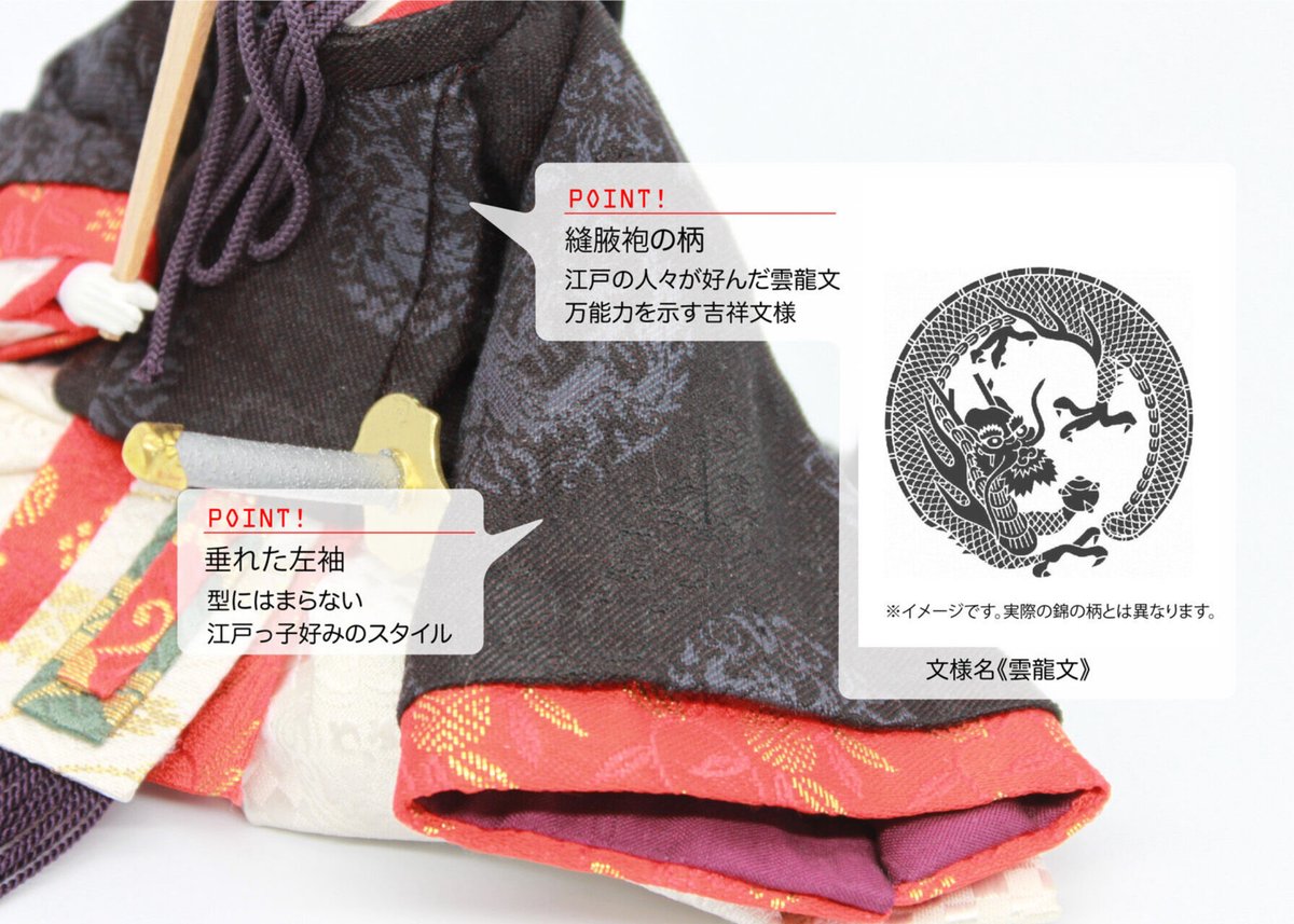 芥子親王飾りセット＜正絹 江戸風古今雛／MN-015＞ | 望月人形