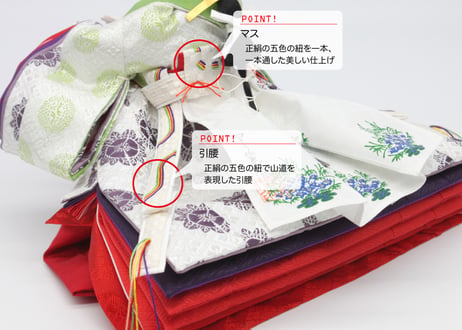 京五寸立像親王＜正絹 黄櫨染(山科流)／MK5-102＞