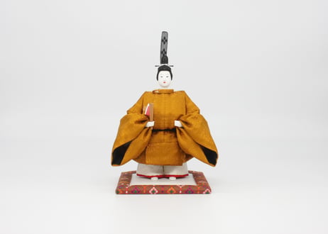 京五寸立像親王＜正絹 黄櫨染(山科流)／MK5-102＞