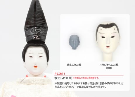京11番親王＜正絹 直衣雛／MK11-004＞