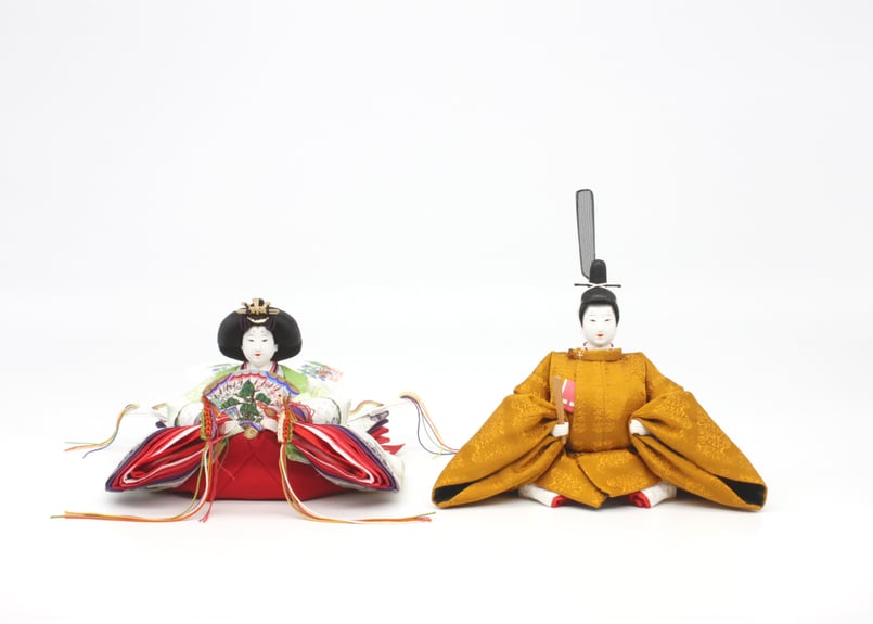 京11番親王＜正絹 黄櫨染(山科流)令和の即位／黄櫨染-RK11Y＞ | 望月人形