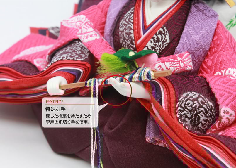 特-京11番雲居雛親王＜正絹 雲立涌文様／MK11-122＞ | 望月人形