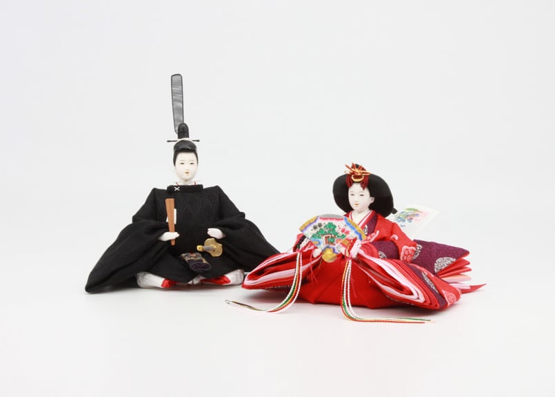 京11番親王＜正絹 雲立涌文様／MK11-113＞ | 望月人形