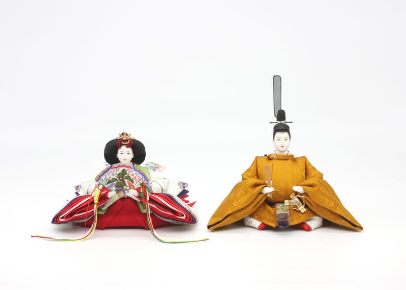 京11番親王＜正絹 黄櫨染(高倉流)令和の即位／黄櫨染-RK11T＞ | 望月人形