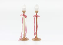 木目油灯 ＜ピンク／14cm／MK-B07＞