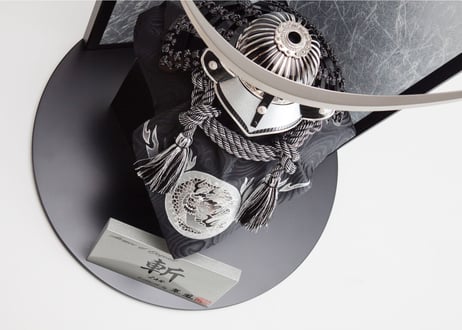 兜飾り＜斬 -SILVER-／直径40cm／M5-002＞
