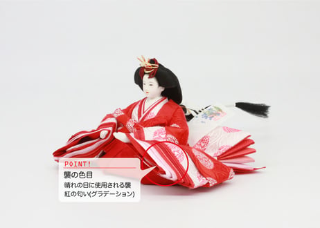 京11番親王＜正絹 雲立涌松喰鶴丸(紺)／MK11-119＞