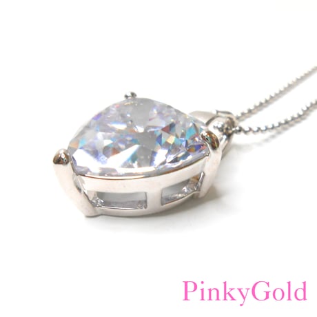 ビッグハート　Cz ネックレス　キュービック　ジルコニア