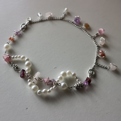 Pale pink blooming