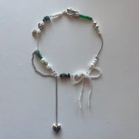 Green Choker with ribbon