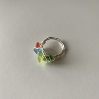 colorful clear ring