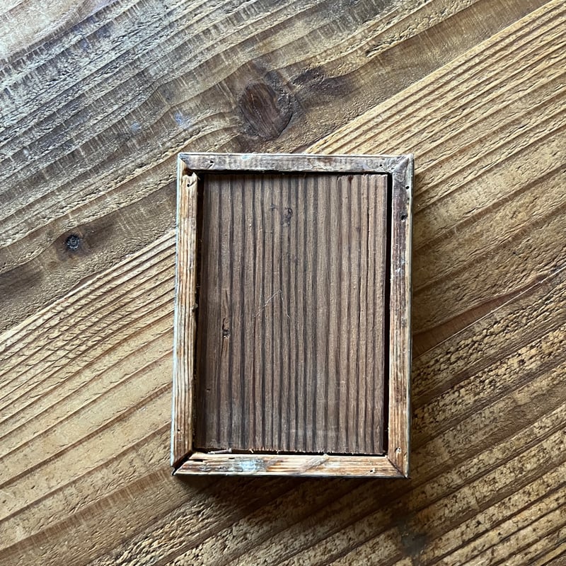 【引取限定】額　油彩　絵画　写真　展示　フレーム　古家具　古道具　アンティーク 油彩額 レア F0 (180×140) フレーム巾 82mm 古代ブラウン アクリル