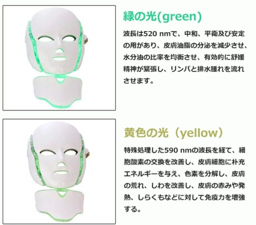 光エステ】LED美顔器 7色 光エステ 美顔マスク フェイスマスク 光エステ】LED美顔器 7色 光エステ 美顔マスク フェイスマスク