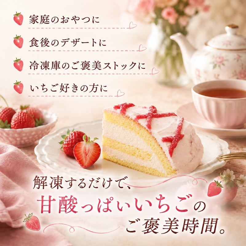 ズコット ストロベリーケーキ 5個入 | Sucar Online Shop