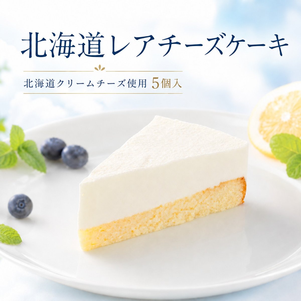 北海道レアチーズケーキ 5個入 | Sucar Online Shop
