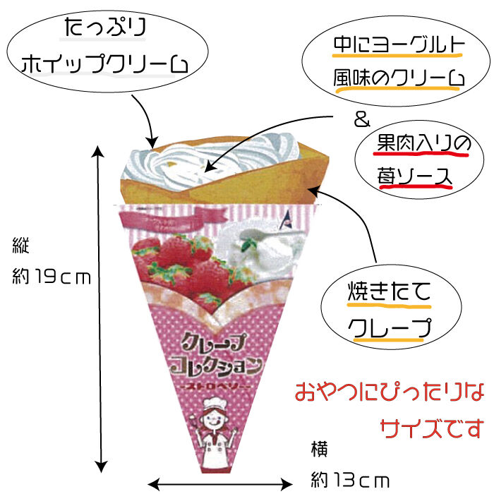 クレープコレクション ストロベリー | Sucar Online Shop