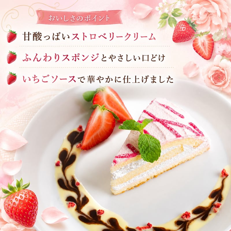 ズコット ストロベリーケーキ 5個入 | Sucar Online Shop