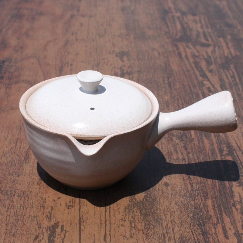 常滑焼 白釉七十七穴楽捨て急須 日本製 | とことこパーク