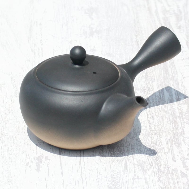 常滑焼 里山窯 焼締黒ぼかし急須 ステンレスアミ 日本製 | とことこパーク