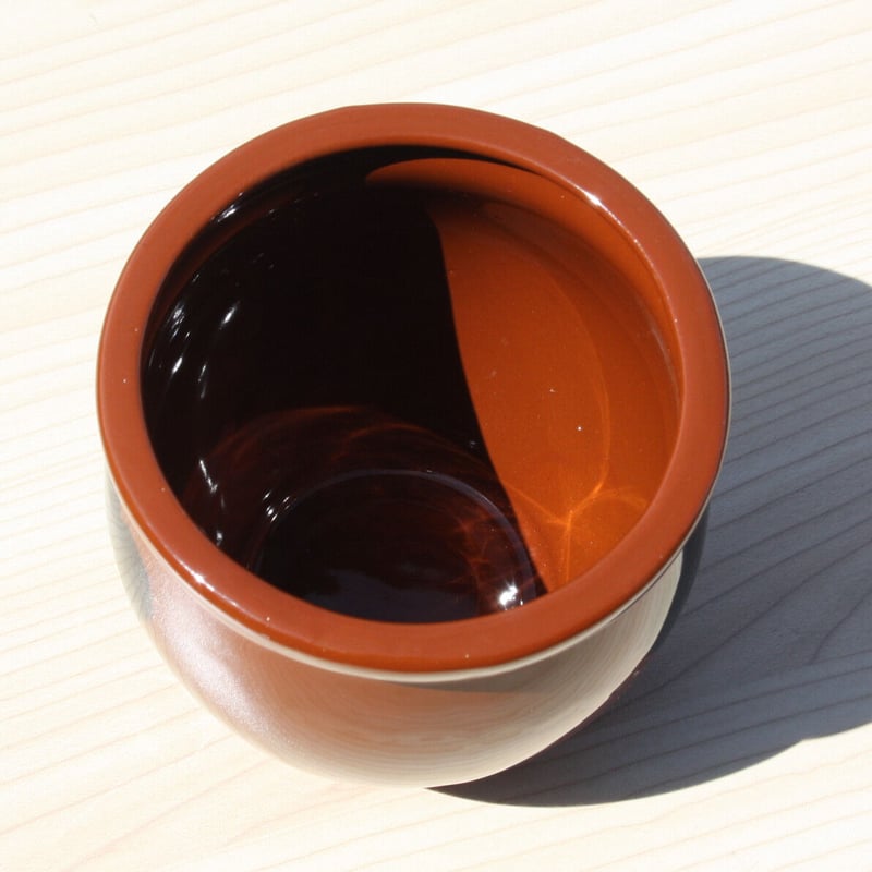 常滑焼 丸甕15号 蓋付 新品 常滑焼1号丸蓋付ミニかめ（商品番号725-201-932）