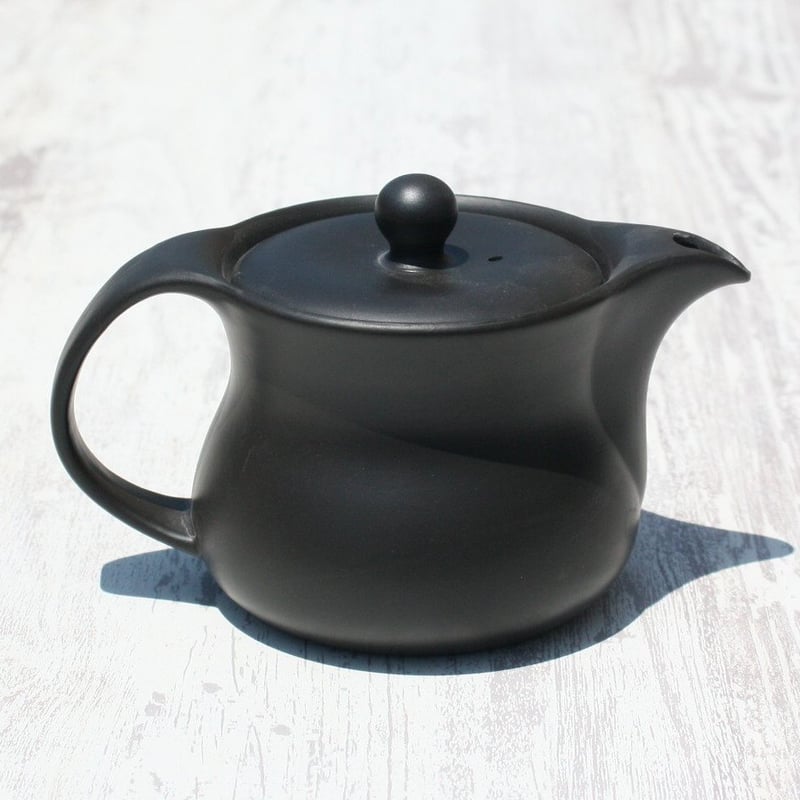 常滑焼 常滑焼 里山窯 黒窯変臼型ポット ステンレスカゴアミ 日本製