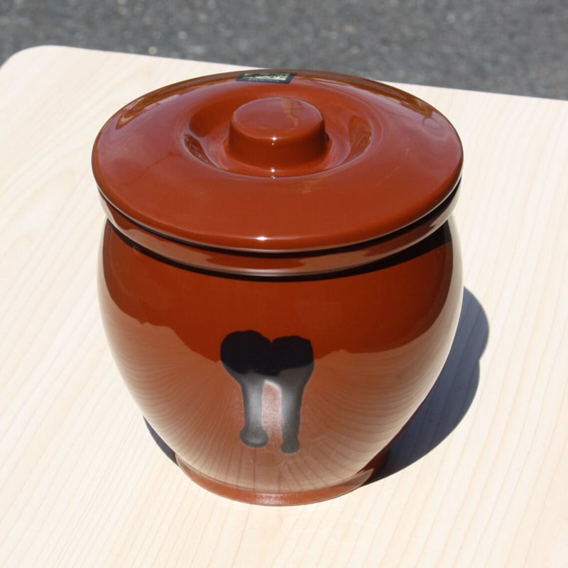 常滑焼 蓋付ミニかめ 0.5号 900ml | とことこパーク 常滑焼 蓋付ミニかめ 0.5号 900ml | とことこパーク