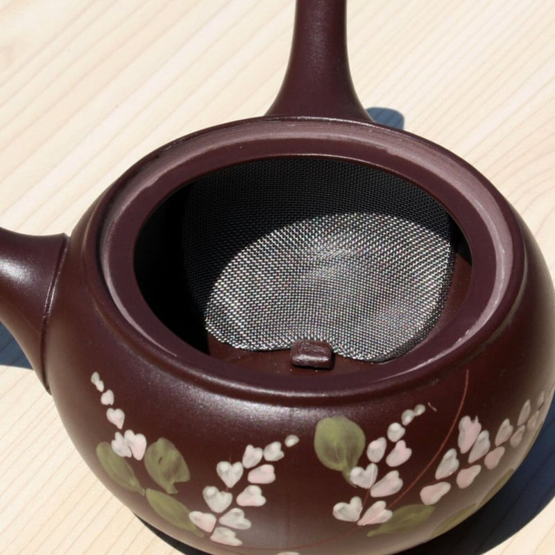 常滑焼 茶化粧平丸萩絵急須 ステンレス茶こし 日本製 | とことこパーク