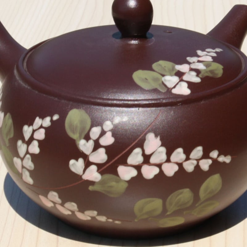 常滑焼 茶化粧平丸萩絵急須 ステンレス茶こし 日本製 | とことこパーク