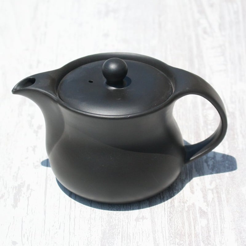 常滑焼 里山窯 黒窯変臼型ポット ステンレスカゴアミ 日本製