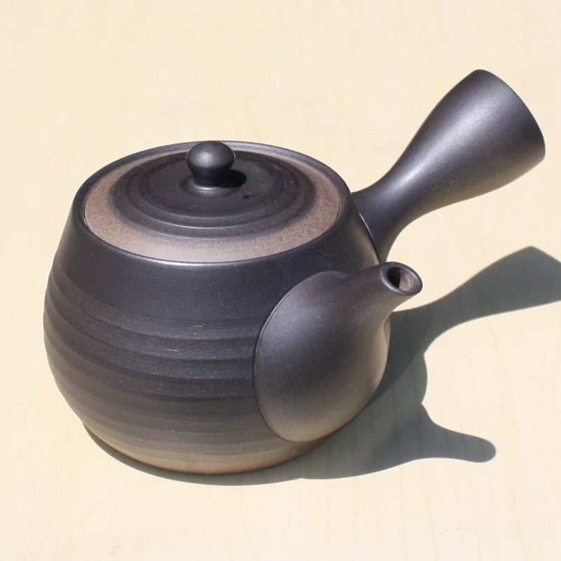 常滑焼 盛正窯 焼締黒吹千段急須 袋型 セラメッシュ 日本製 | とことこ