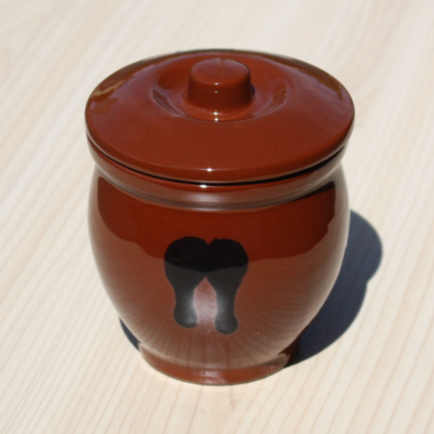 常滑焼 蓋付ミニかめ 0.2号 360ml | とことこパーク 常滑焼 蓋付ミニかめ 0.2号 360ml | とことこパーク