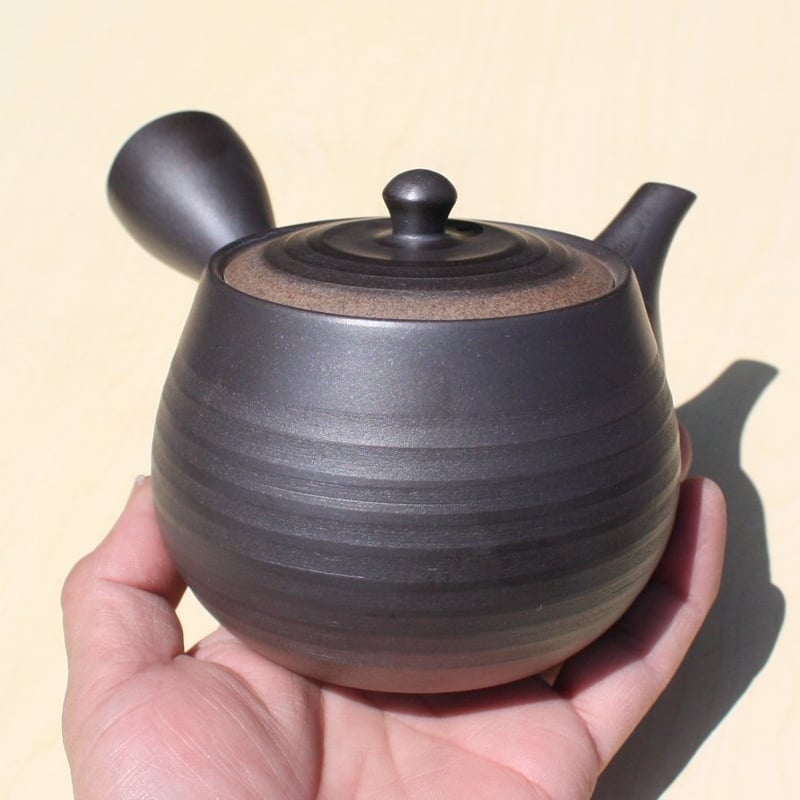 常滑焼 盛正窯 焼締黒吹千段急須 袋型 セラメッシュ 日本製 | とことこ