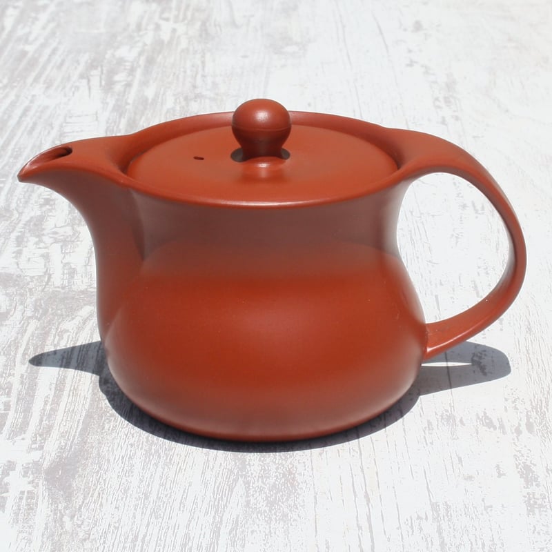 常滑焼 里山窯 朱泥臼型ポット ステンレスカゴアミ 日本製 | とことこ