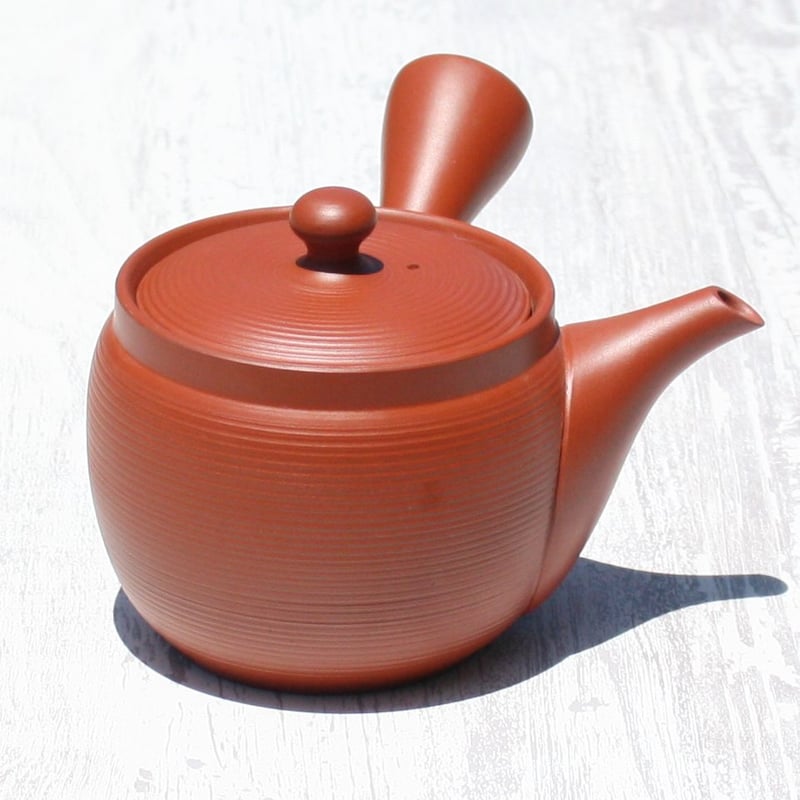 朱泥桃型茶心壷　朱泥急須　煎茶 茶壷 宜興紫砂 朱泥 110ml – 遊茶オンラインショップ