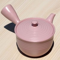 常滑焼　楽捨て急須　ピンク　ステンレス茶こし　日本製