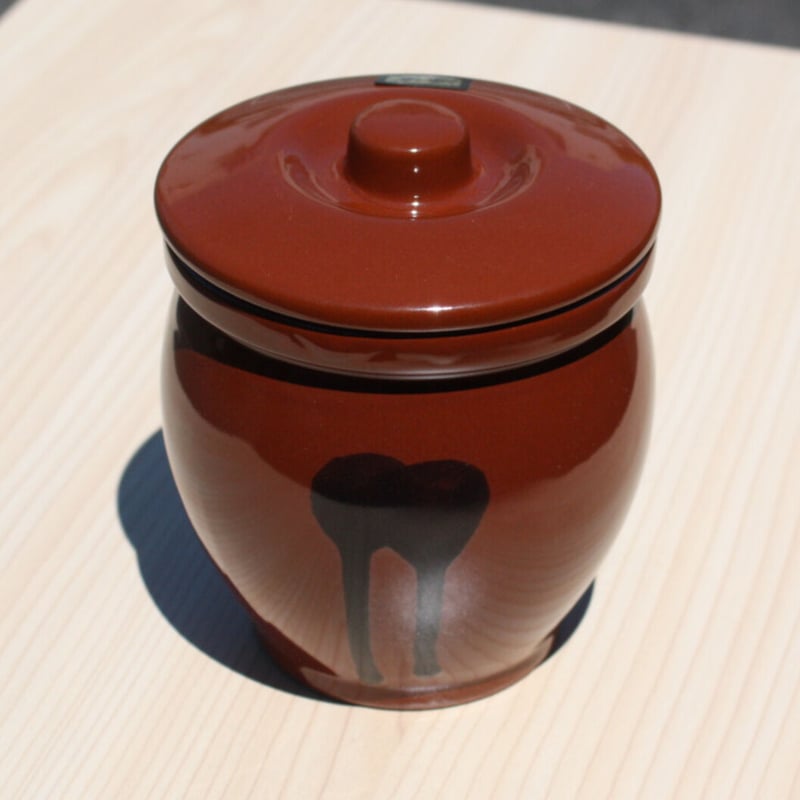 常滑焼 蓋付ミニかめ 0.3号 540ml | とことこパーク