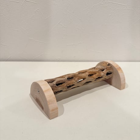 幼鳥・老鳥・介護サポート用　置き型カクタスパーチ① 全長17.5cm/カクタス長さ15cm 【インコ 止まり木 バンブルフット】  のコピー