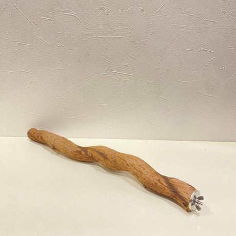自然木（ツタ）のケージサイズパーチ ⑦ HOEI465サイズ 直径約3cm  【シロハラインコ・ヨウム】とまり木 バンブルフット