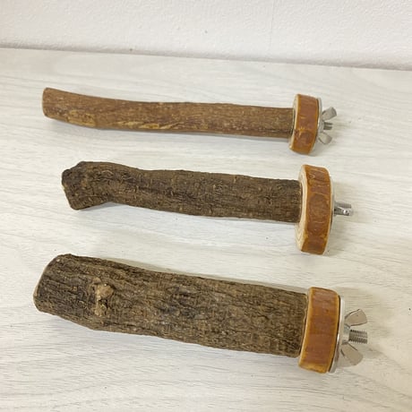 自然木（ツタ）のパーチ3本セット 直径1.5cm/2cm/2.5cm/  長さ16cm/13cm/12cm⑮