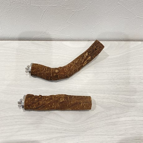 自然木（ツタ）のパーチ2本セット⑦　直径2.5cm 長さ12/16cm