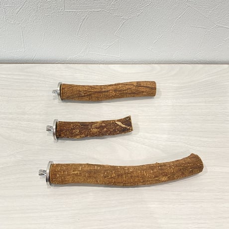自然木（ツタ）のパーチ3本セット④　直径2.2cm 長さ15/10/18cm