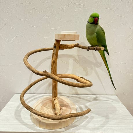 ツタのぐるぐるバードアスレチック【インコのおもちゃ・自然木のとまり木】
