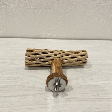 カクタスのT字パーチ⑥ 長さ13cm/足部分6cm HOEI465など
