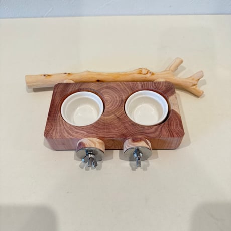 【K様専用】おやつ入れ付きテーブルパーチ　カクタスパーチ　直径2.5~3cm/長さ13cm