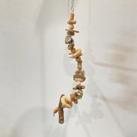おでんくん①【ウロコサイズ】カクタスと天然ウッドビーズのゆらゆらおもちゃ