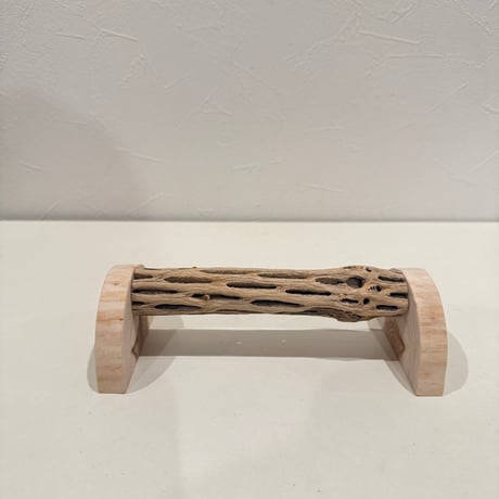 幼鳥・老鳥・介護サポート用　置き型カクタスパーチ② 全長17.5cm/カクタス長さ15cm 【インコ 止まり木 バンブルフット】