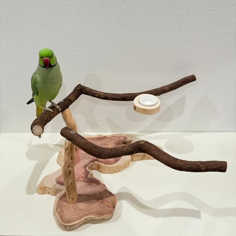 おやつ入れ付きツタのスタンドパーチ