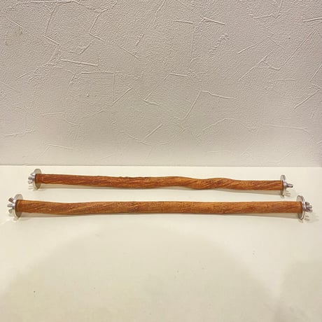 【Ｎ様専用】自然木（ツタ）のケージサイズ両留めパーチ