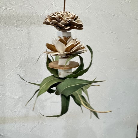 天然素材100% 無農薬ユーカリビミナリスとガジガジフラワー【インコのおもちゃ】